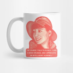 Dorothy Parker Portrait and Quote Mug